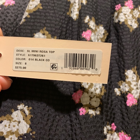 Rebecca Taylor silk floral tank top - Picture 3 of 4